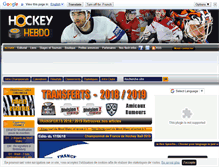 Tablet Screenshot of hockeyhebdo.com